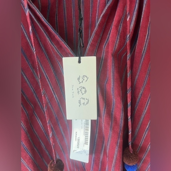 NWT Sea New York Flutter lace sleeves with tassels blouse top boho - Picture 2 of 8